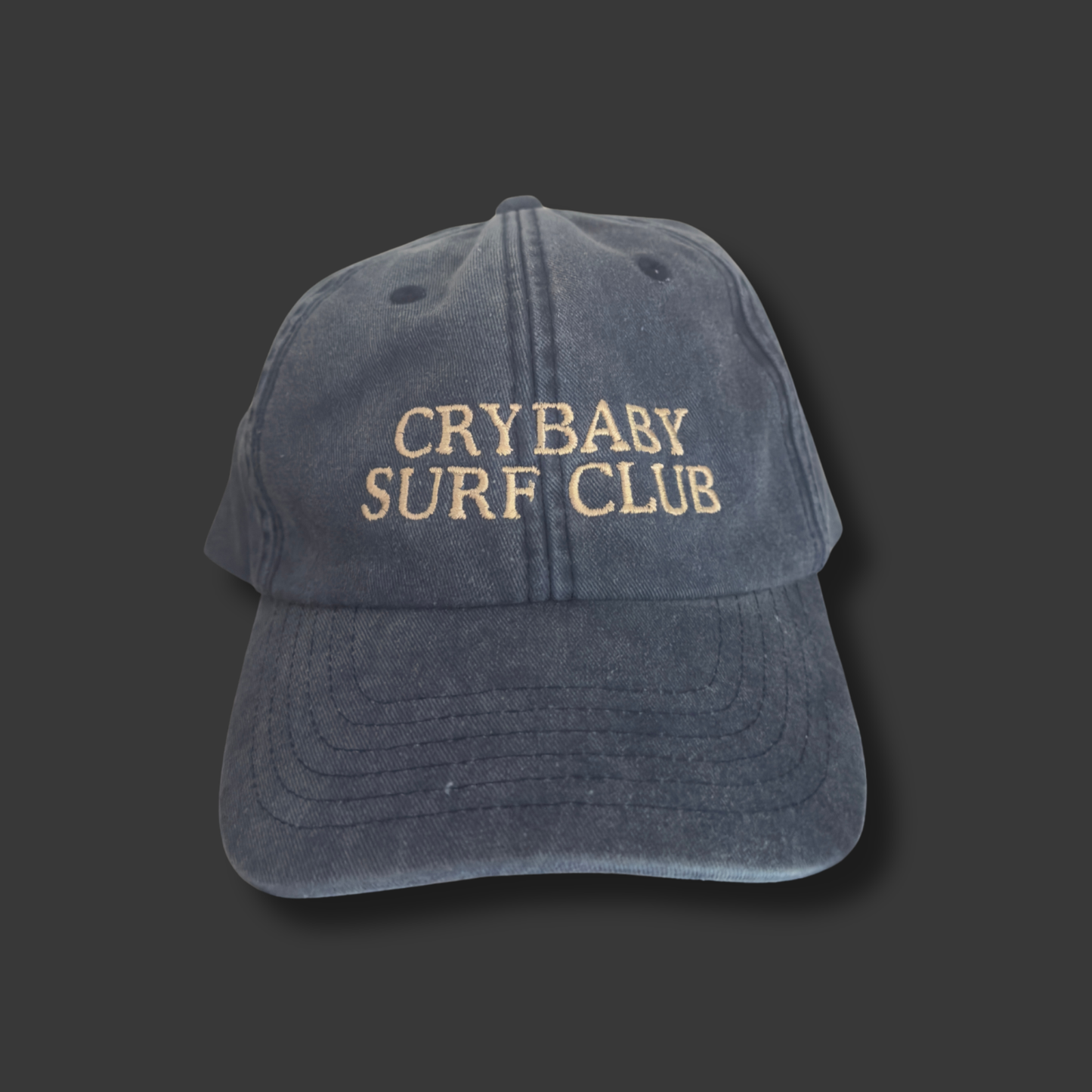 Crybaby Surf Club Faded Denim Cap